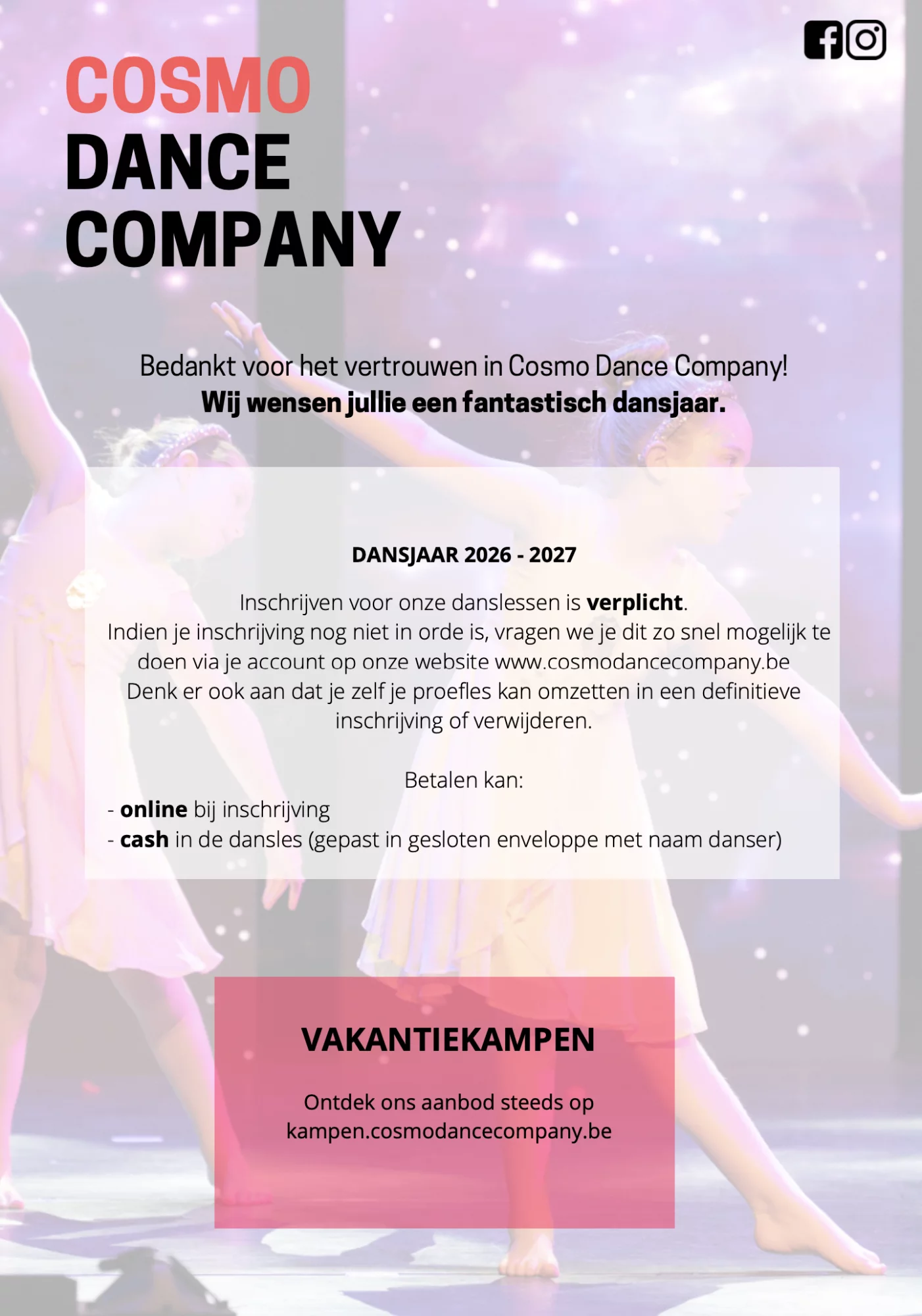 Nieuwsbrief - Start dansjaar